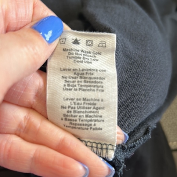 UGG Quincy Bow Tie Side Black Terry Sweatshirt Relaxed Fit  Sz L - Picture 13 of 13